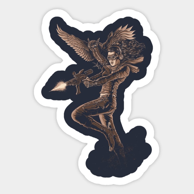 Steampunk Action Sticker by Moutchy